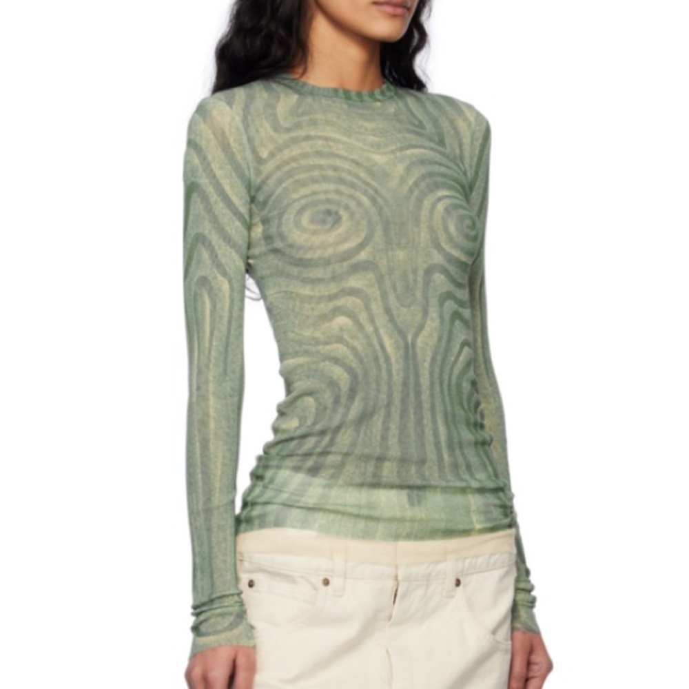 Jean Paul Gaultier “The Spirale” Mesh SET | Top + Lounge Pants | NEW WITH TAGS